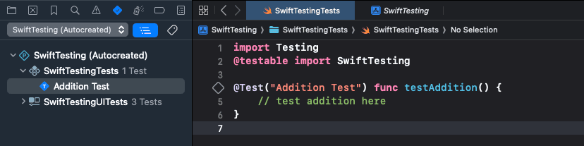 Customising your test’s name